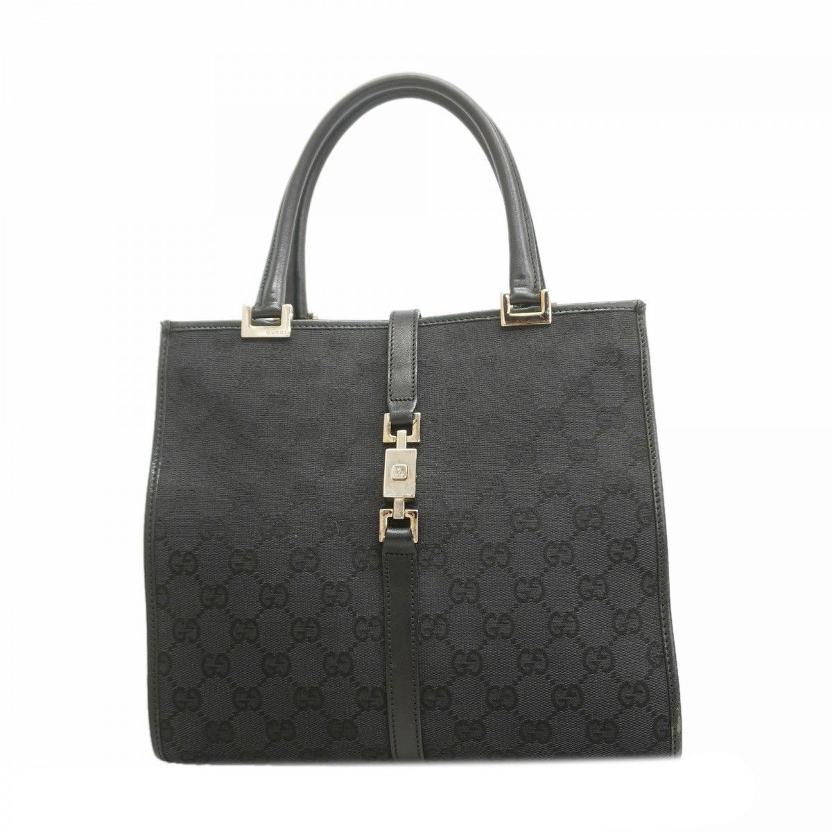 Gucci Handbag GG Canvas Jackie 002 Black Silver