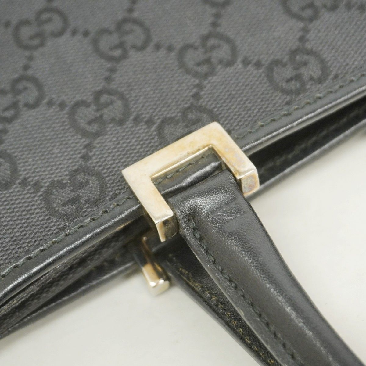 Gucci Handbag GG Canvas Jackie 002 Black Silver — view 9