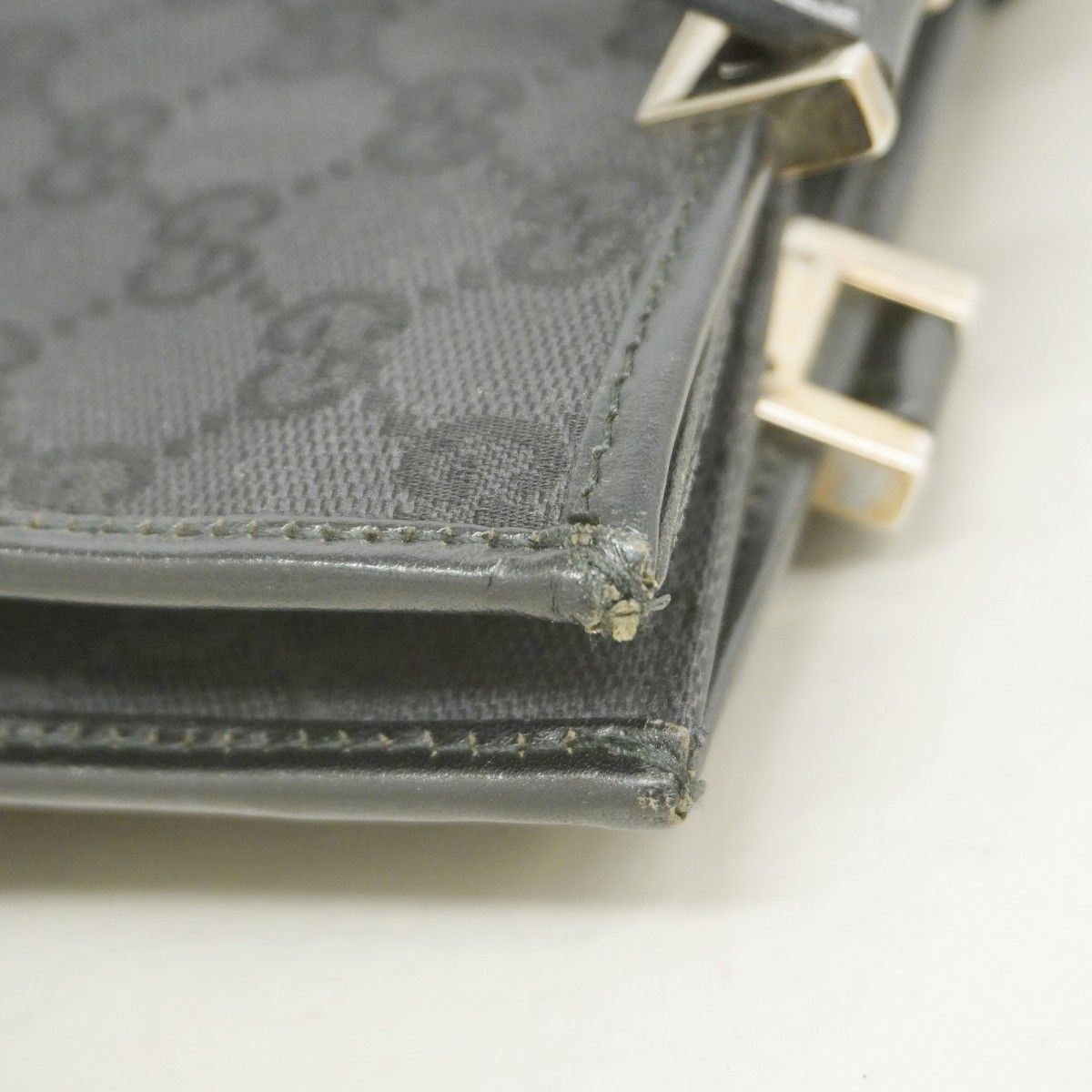Gucci Handbag GG Canvas Jackie 002 Black Silver — view 6