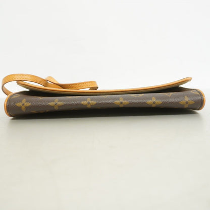 Louis Vuitton Shoulder Bag Monogram Pochette Twin GM Brown — view 3
