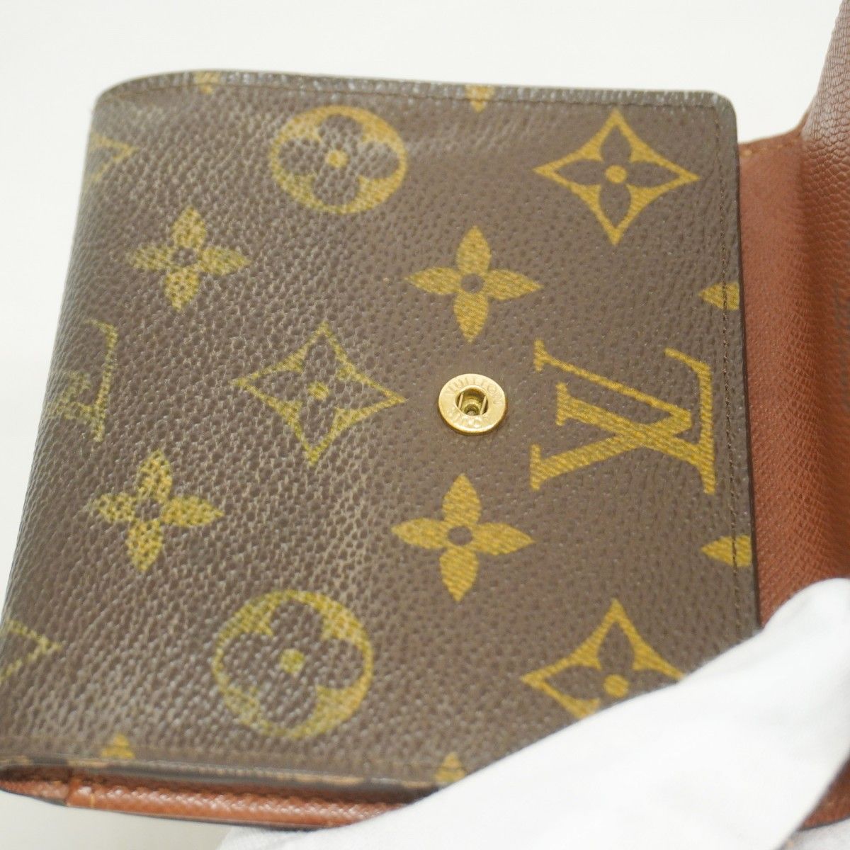 Louis Vuitton Wallet Monogram Porte-Monnaie Billets Carte Cles Brown — view 7