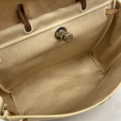 Hermes Handbag Toile Ash Natural Silver 2-Way — view 4