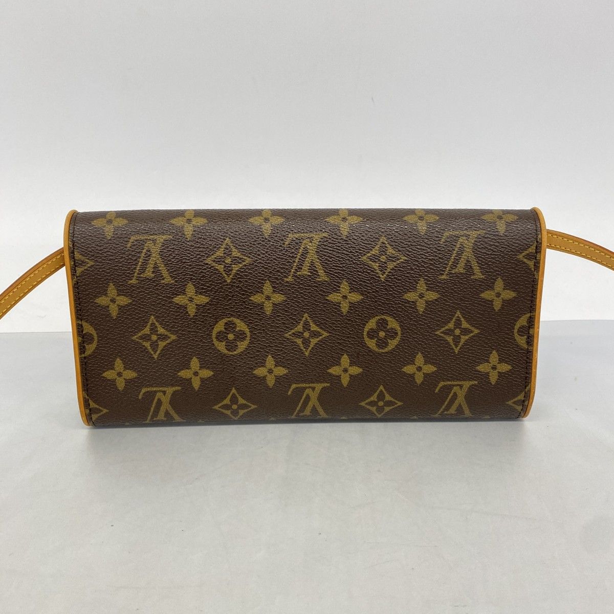 Louis Vuitton Shoulder Bag Monogram Pochette Twin GM Brown — view 9