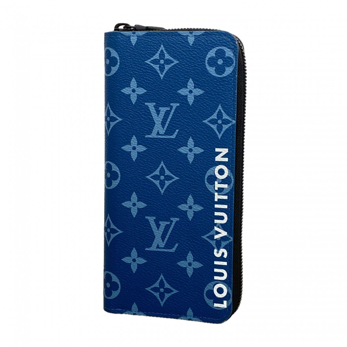 Louis Vuitton Wallet Monogram Zippy Vertical Blue
