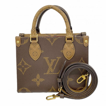 Louis Vuitton Handbag Monogram Giant Reverse On The Go BB Brown 2-Way
