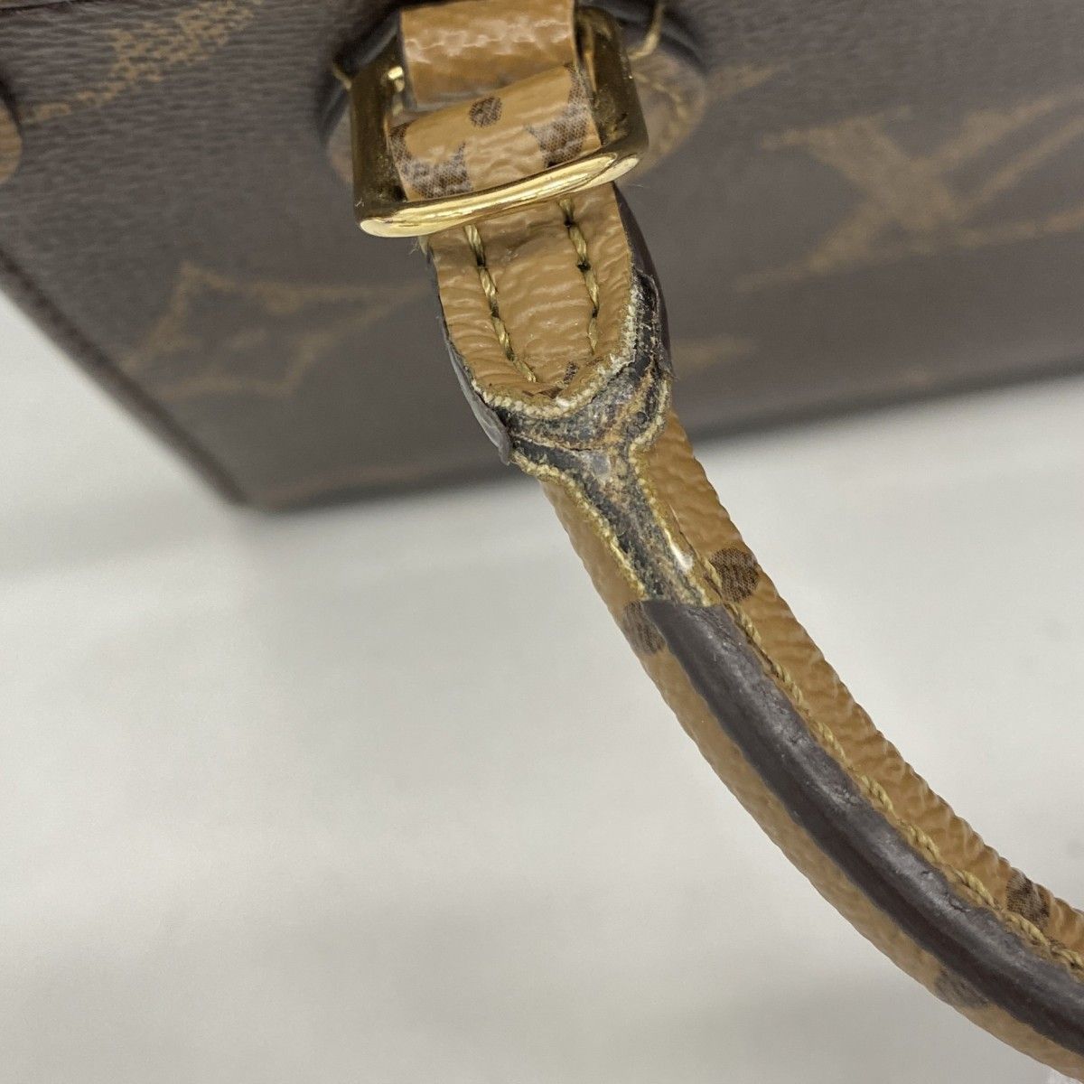 Louis Vuitton Handbag Monogram Giant Reverse On The Go BB Brown 2-Way — view 8