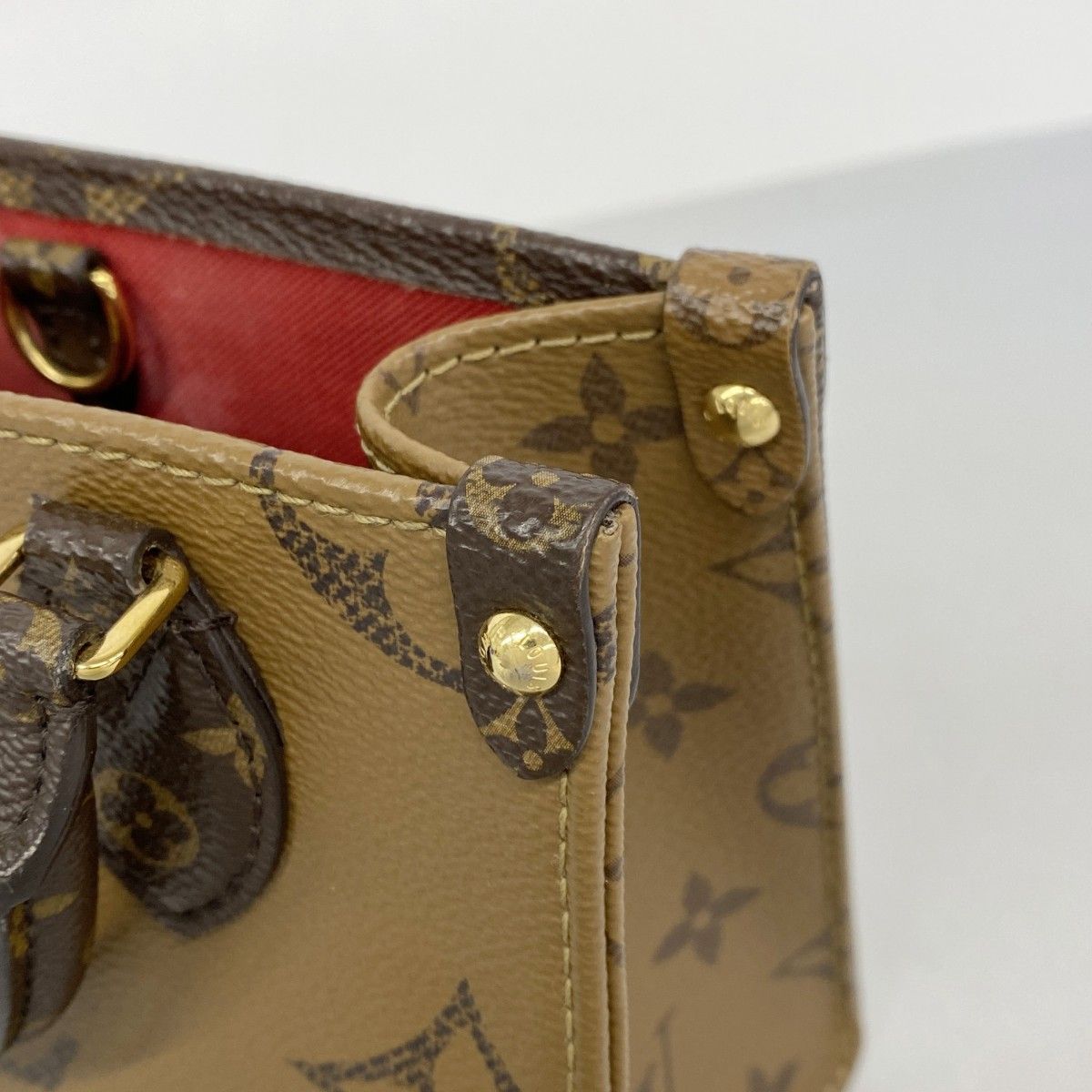 Louis Vuitton Handbag Monogram Giant Reverse On The Go BB Brown 2-Way — view 7