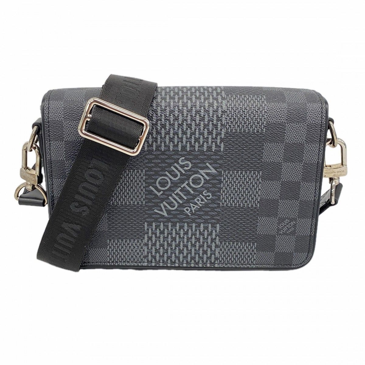 Louis Vuitton Shoulder Bag Damier Graphite Studio Messenger Black