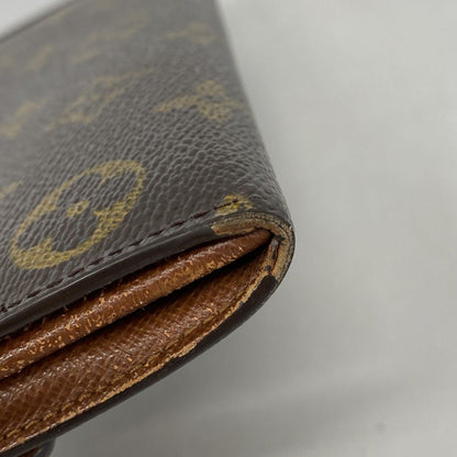 Louis Vuitton Wallet Monogram Pochette Porte-Monnaie Cles Brown — view 5