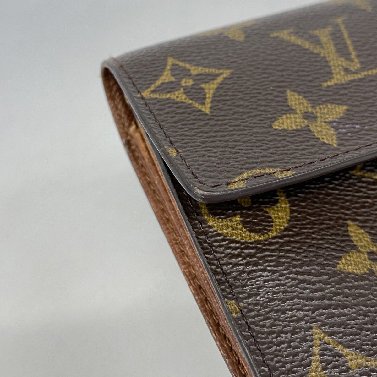Louis Vuitton Wallet Monogram Pochette Porte-Monnaie Cles Brown — view 7