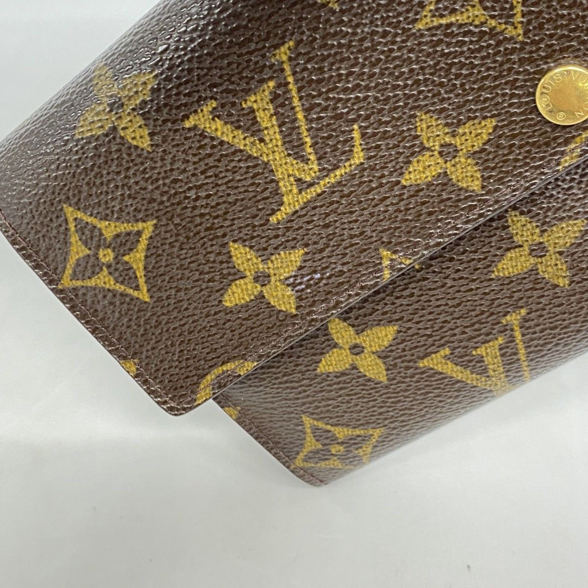 Louis Vuitton Wallet Monogram Pochette Porte-Monnaie Cles Brown — view 8
