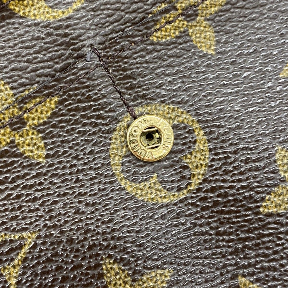 Louis Vuitton Wallet Monogram Pochette Porte-Monnaie Cles Brown — view 9