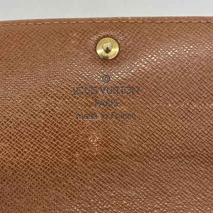 Louis Vuitton Wallet Monogram Pochette Porte-Monnaie Cles Brown — view 4