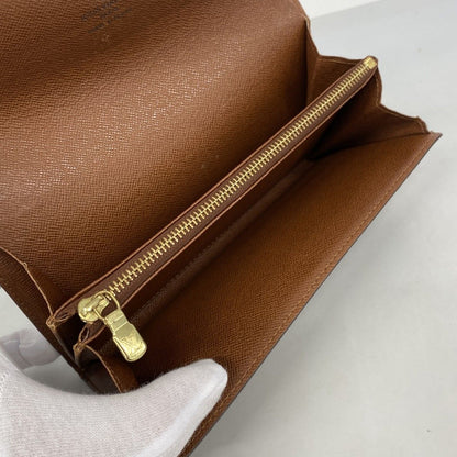 Louis Vuitton Wallet Monogram Pochette Porte-Monnaie Cles Brown — view 3