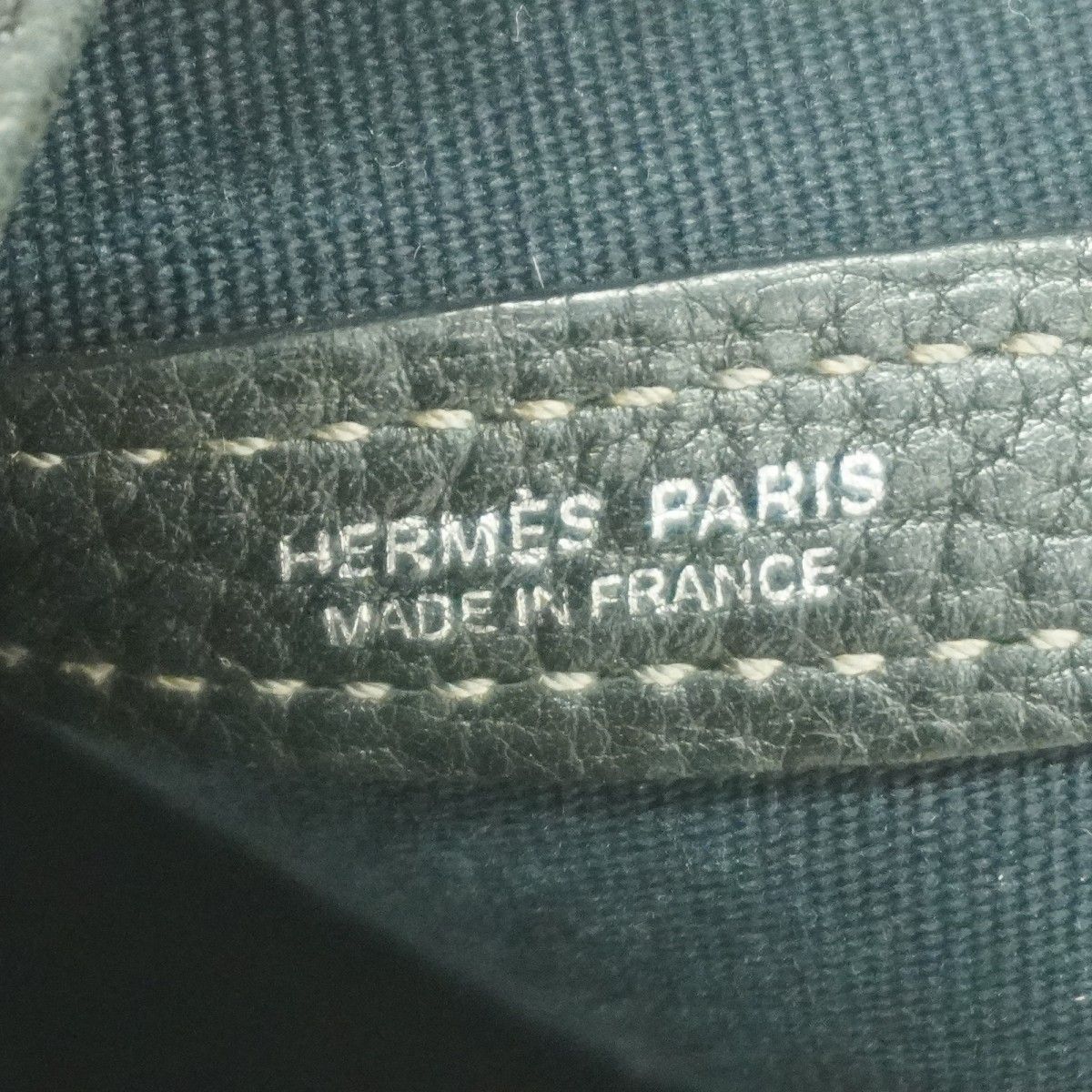 Hermes Tote Garden Party PM Toile Officier Black Silver — view 5