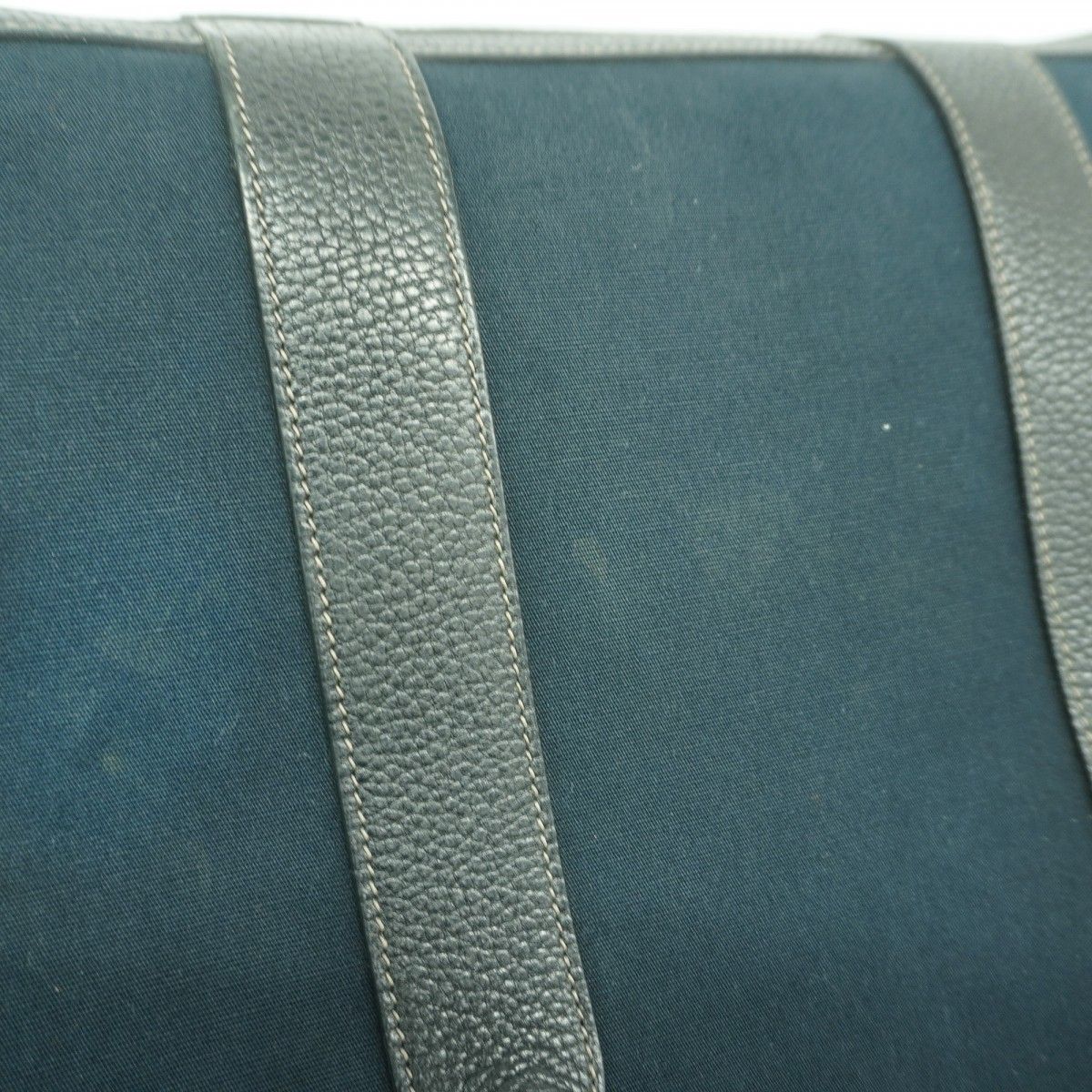 Hermes Tote Garden Party PM Toile Officier Black Silver — view 9
