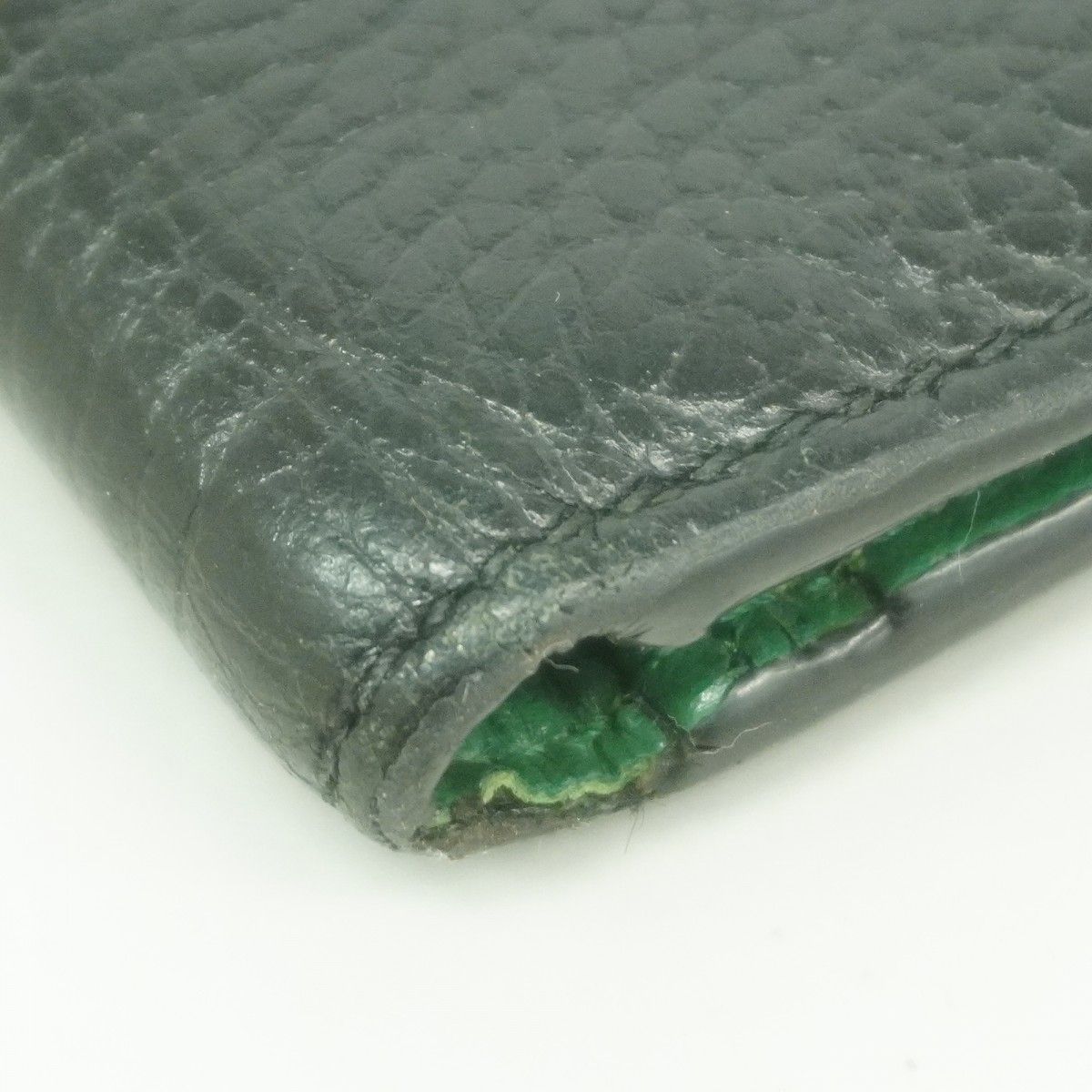 Gucci Wallet Interlocking Leather Black Silver — view 5