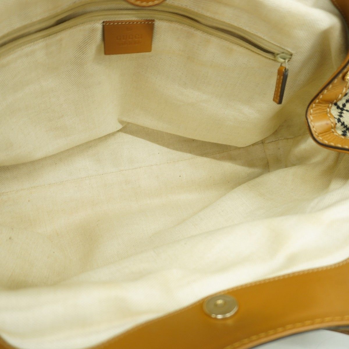 Gucci Tote Diamante Canvas Beige Brown Black Gold — view 4