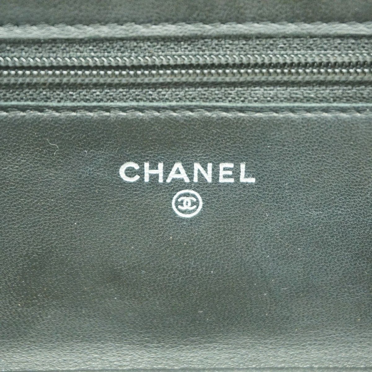 Chanel Shoulder Wallet Camellia Lambskin Black Silver — view 5
