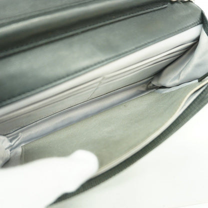 Chanel Shoulder Wallet Camellia Lambskin Black Silver — view 4