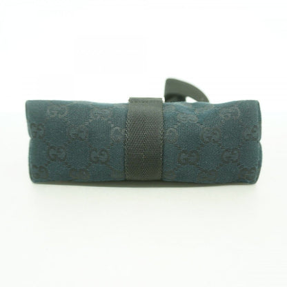 Gucci Waist Bag GG Canvas Black Silver — view 3