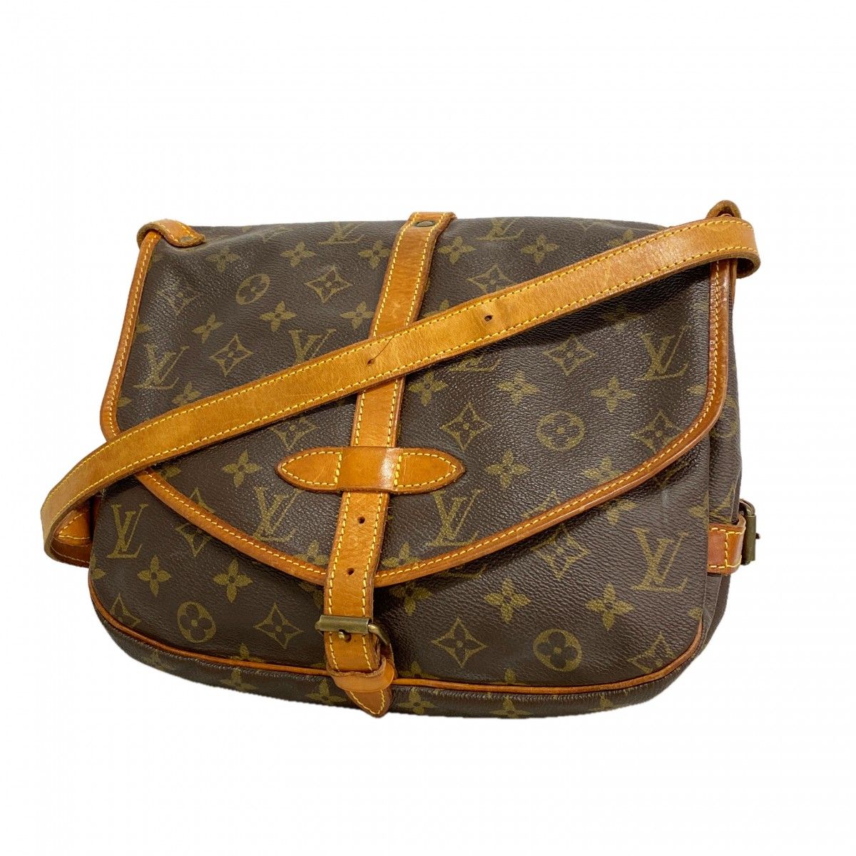 Louis Vuitton Shoulder Bag Monogram Saumur 30 Brown