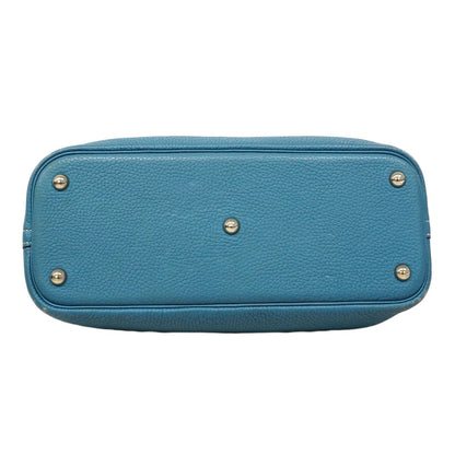 Hermes Handbag Bolide 31 Taurillon Clemence Blue Jean Silver 2-Way — view 3
