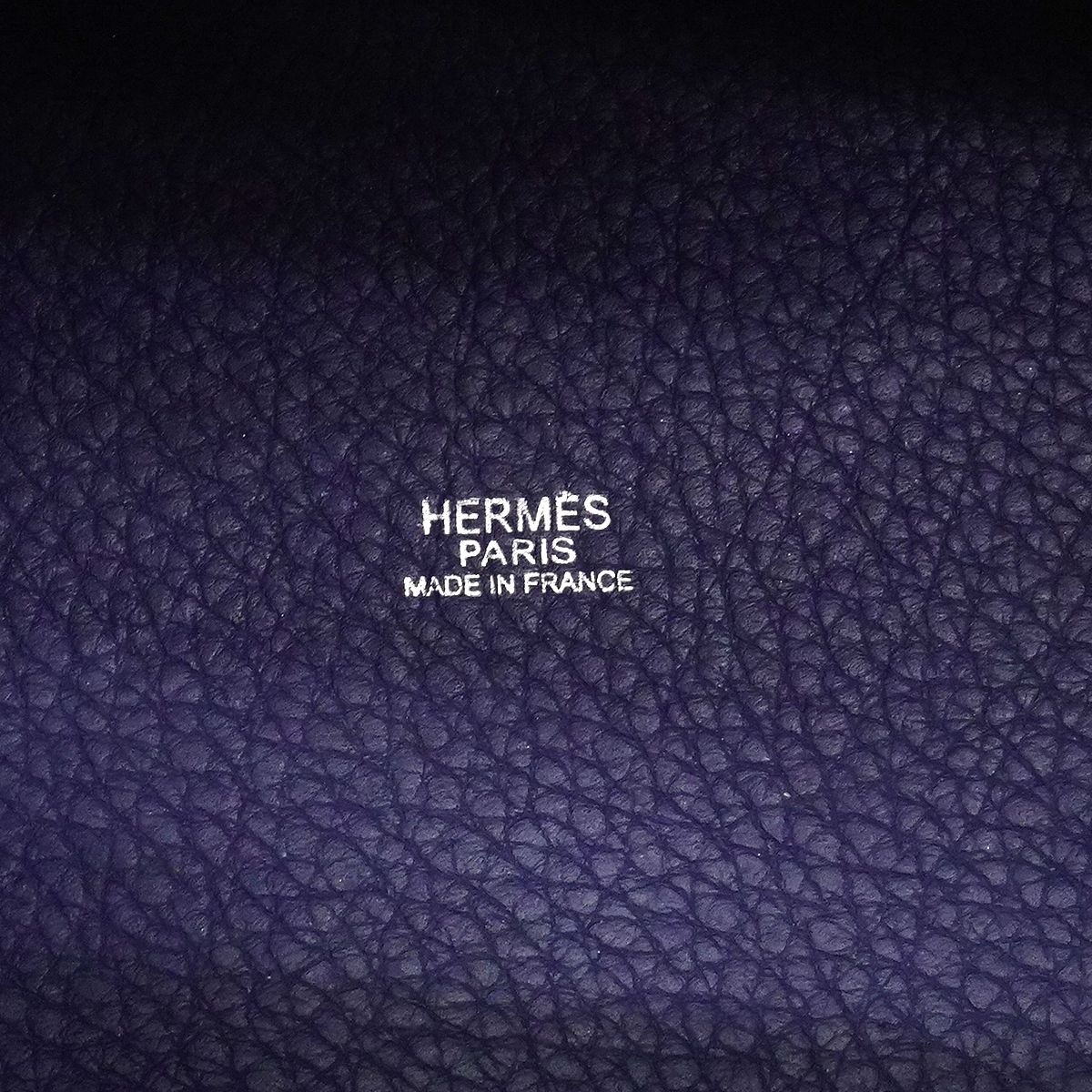 Hermes Handbag Picotin PM Taurillon Clemence Blue Brighton Silver — view 5