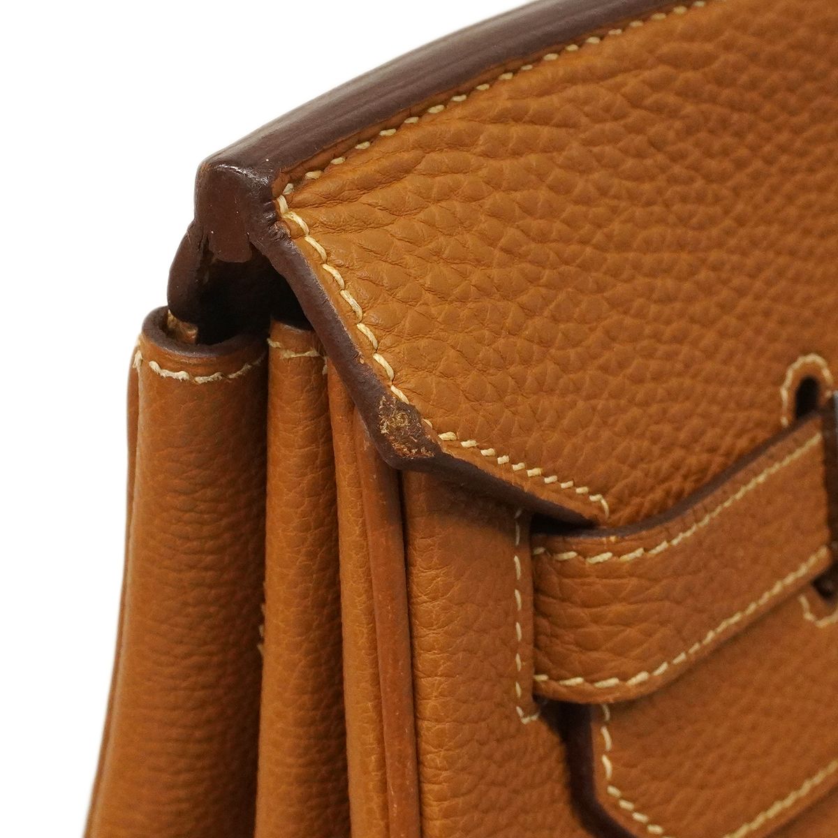 Hermes Handbag Birkin 40 Togo Gold Silver — view 7
