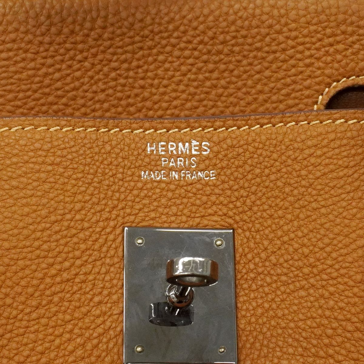 Hermes Handbag Birkin 40 Togo Gold Silver — view 5