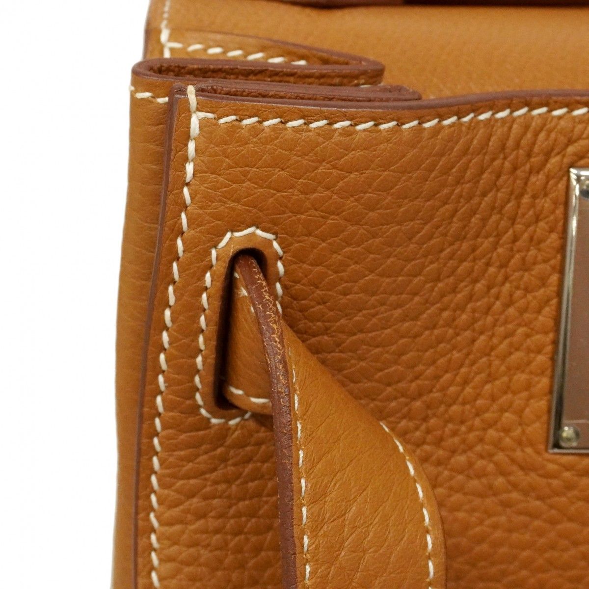 Hermes Shoulder Bag Gipsiere 34 Taurillon Clemence Gold Silver — view 7