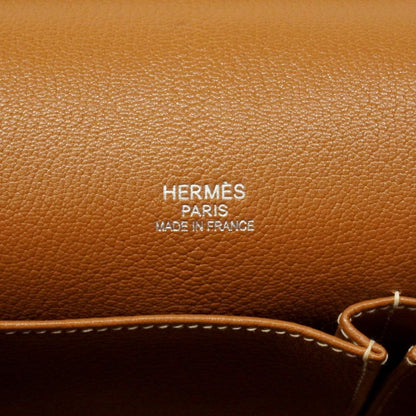 Hermes Shoulder Bag Gipsiere 34 Taurillon Clemence Gold Silver — view 5