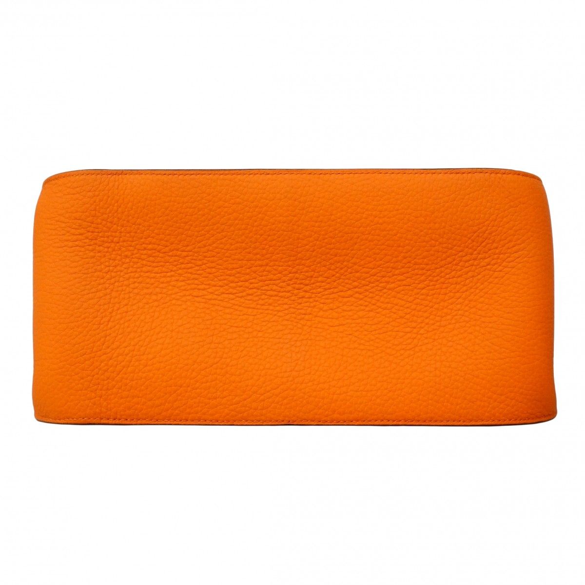 Hermes Shoulder Bag Gipsiere 34 Taurillon Clemence Orange Silver — view 3