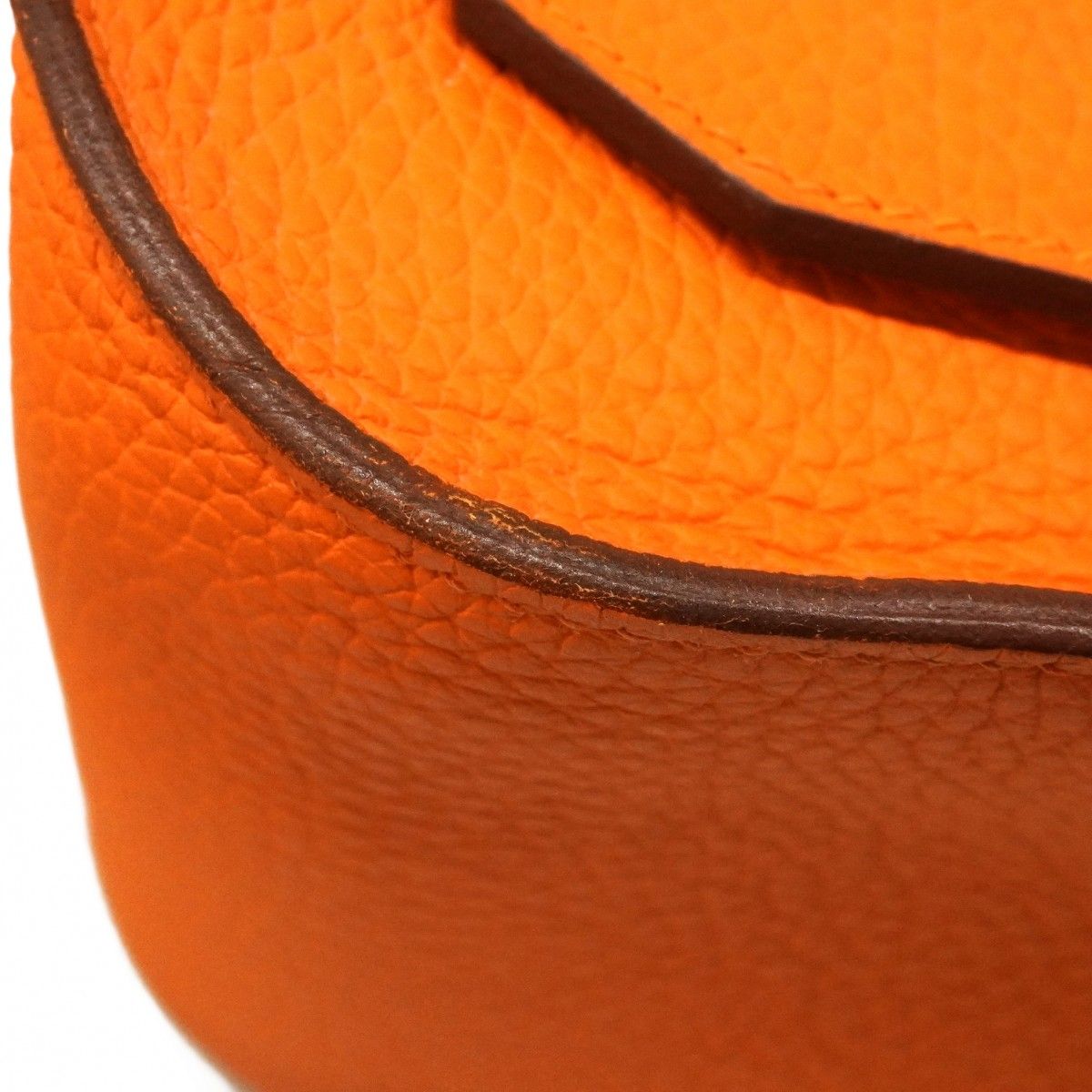 Hermes Shoulder Bag Gipsiere 34 Taurillon Clemence Orange Silver — view 6