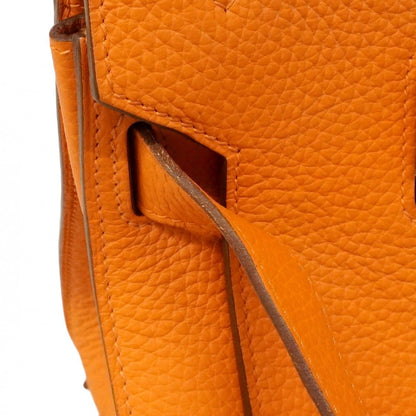 Hermes Shoulder Bag Gipsiere 34 Taurillon Clemence Orange Silver — view 7