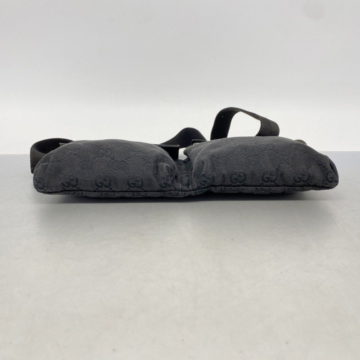 Gucci Waist Bag GG Canvas Black Silver — view 3