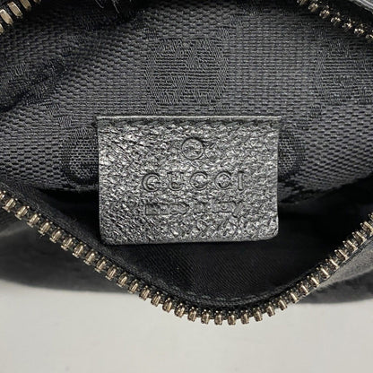 Gucci Waist Bag GG Canvas Black Silver — view 5