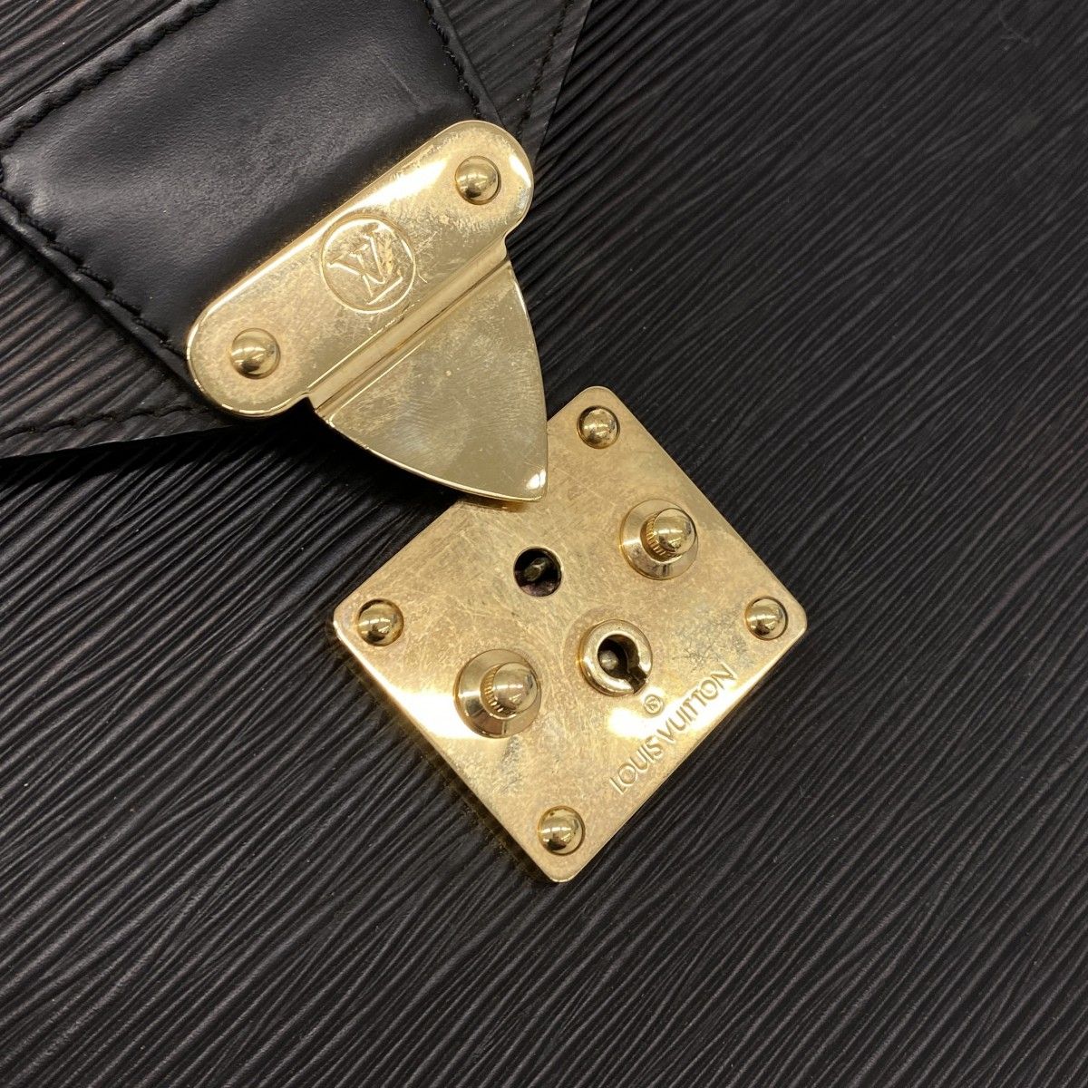 Louis Vuitton Briefcase Epi Serviette Ambassador Noir — view 8