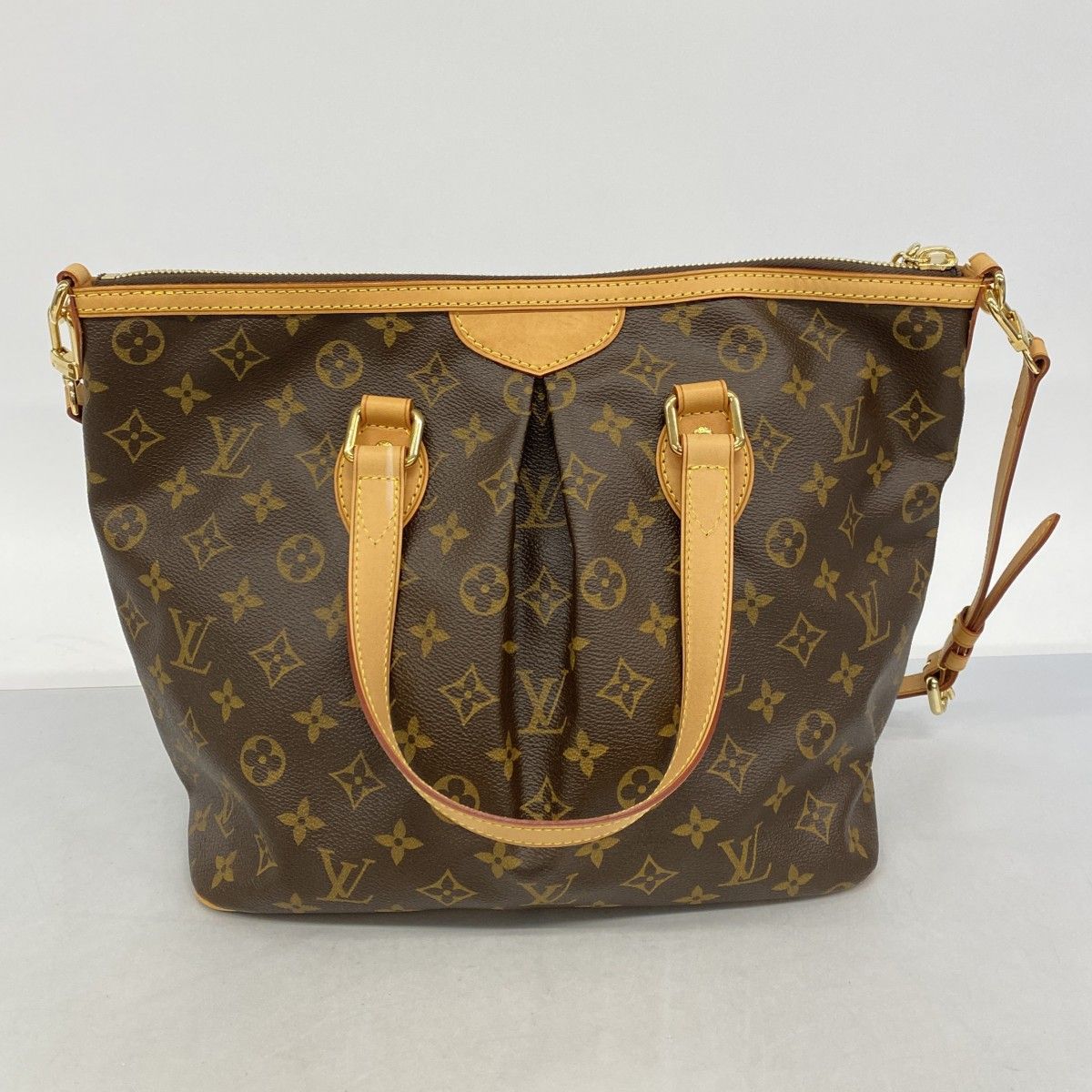 Louis Vuitton Handbag Monogram Palermo PM Brown 2-Way — view 9