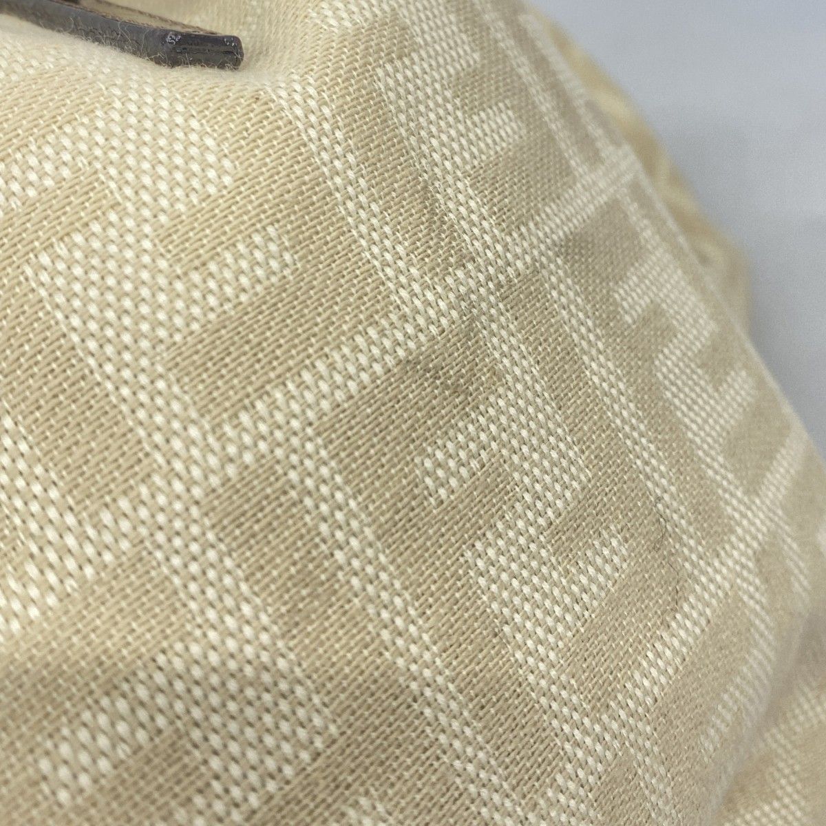 Fendi Tote Zucca Canvas Beige Silver — view 9