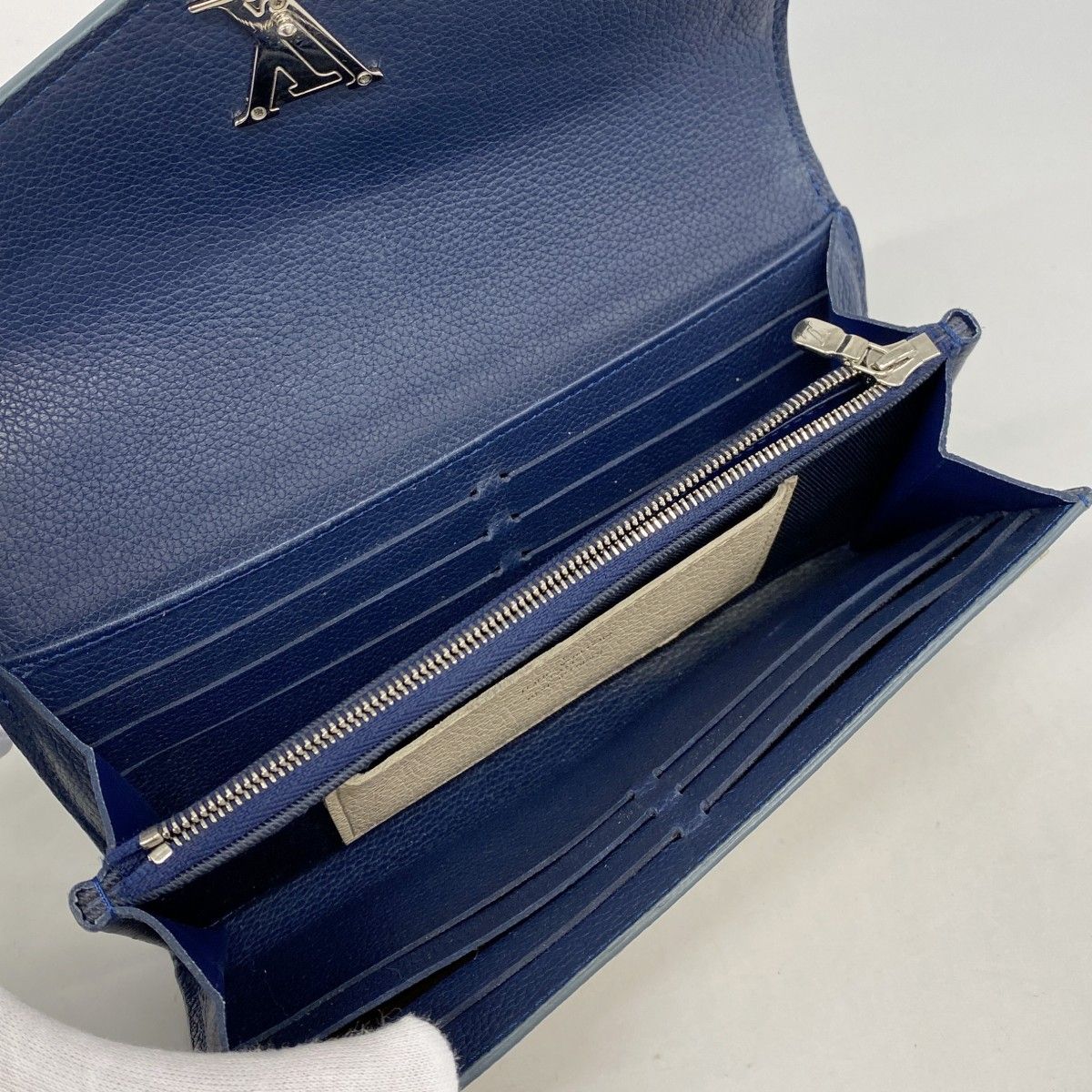 Louis Vuitton Wallet Portefeuille My Lockme Blue Jean — view 3