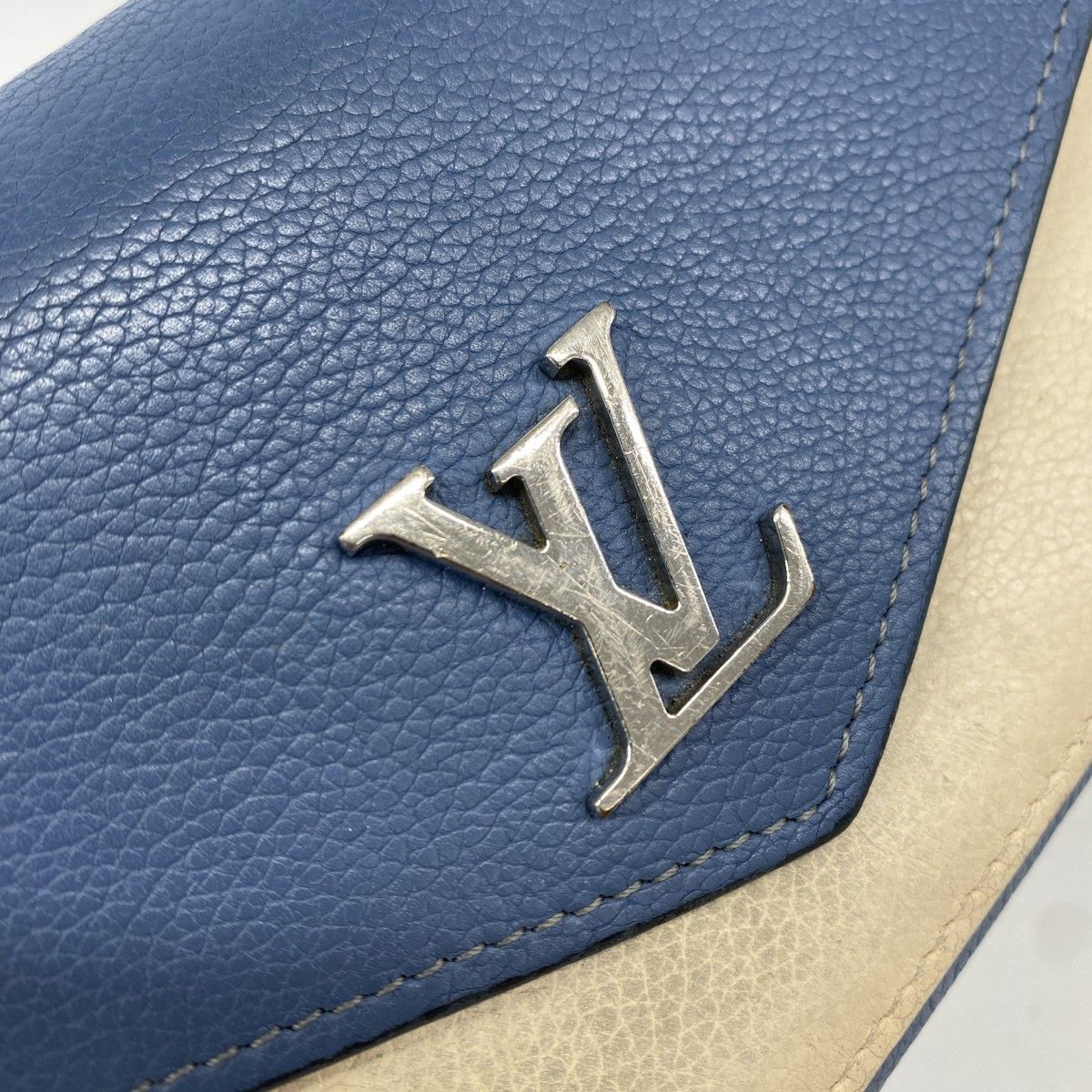 Louis Vuitton Wallet Portefeuille My Lockme Blue Jean — view 8