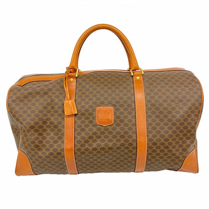 Celine Boston Bag Macadam Brown Gold