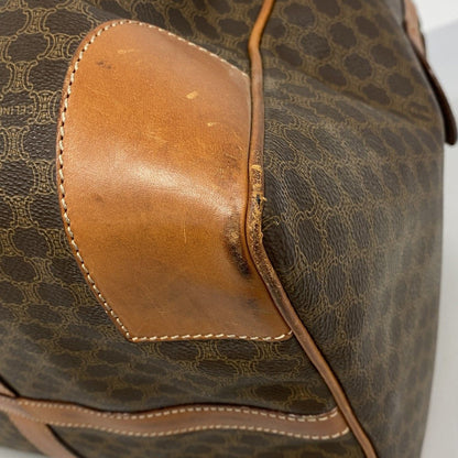 Celine Boston Bag Macadam Brown Gold — view 6
