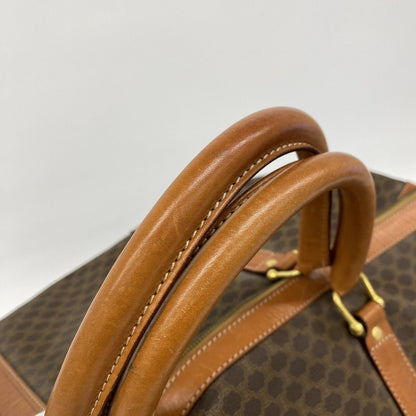 Celine Boston Bag Macadam Brown Gold — view 9