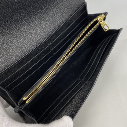 Louis Vuitton Wallet Monogram Empreinte Portefeuille Sarah Noir — view 8