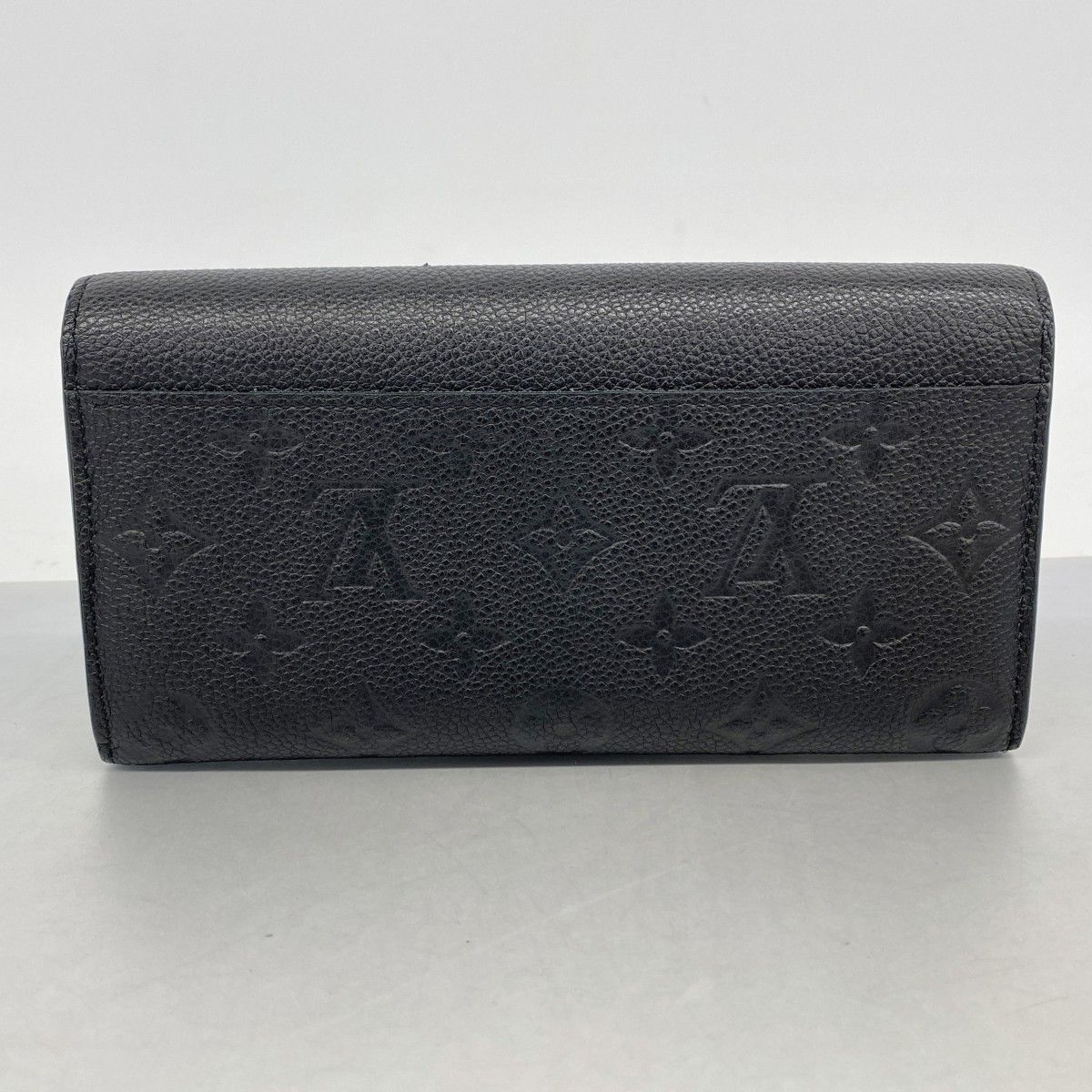 Louis Vuitton Wallet Monogram Empreinte Portefeuille Sarah Noir — view 9