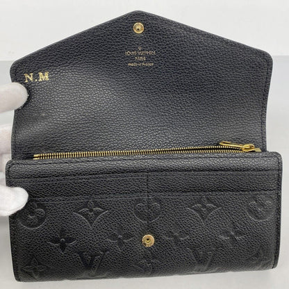 Louis Vuitton Wallet Monogram Empreinte Portefeuille Sarah Noir — view 3