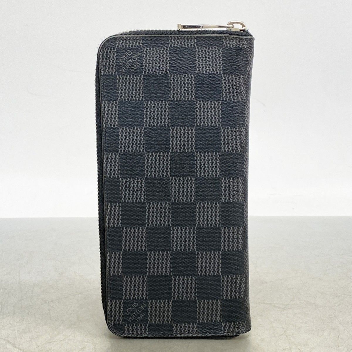 Louis Vuitton Wallet Damier Graphite Zippy Vertical Black Gray — view 8