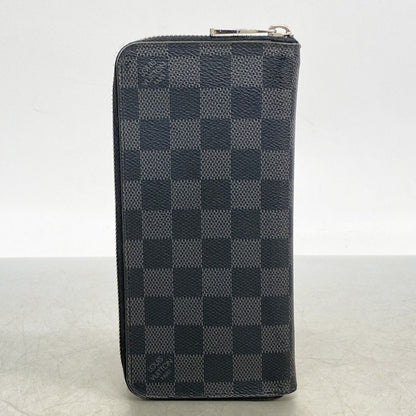 Louis Vuitton Wallet Damier Graphite Zippy Vertical Black Gray — view 8